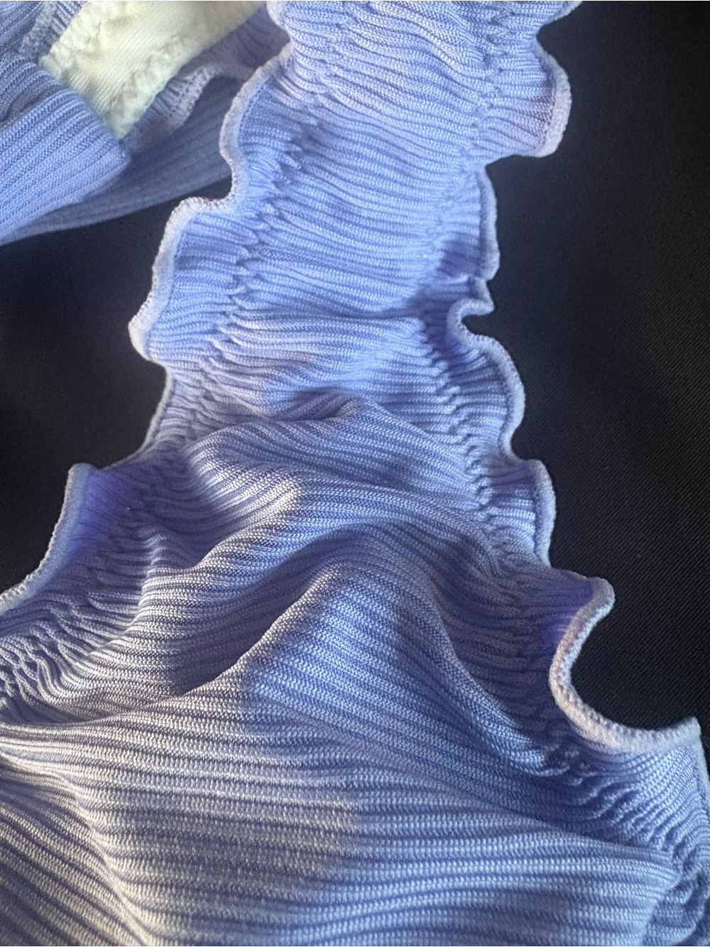 CUPSHE Periwinkle Ruffle Triangle Bikini Top - Picture 7 of 8